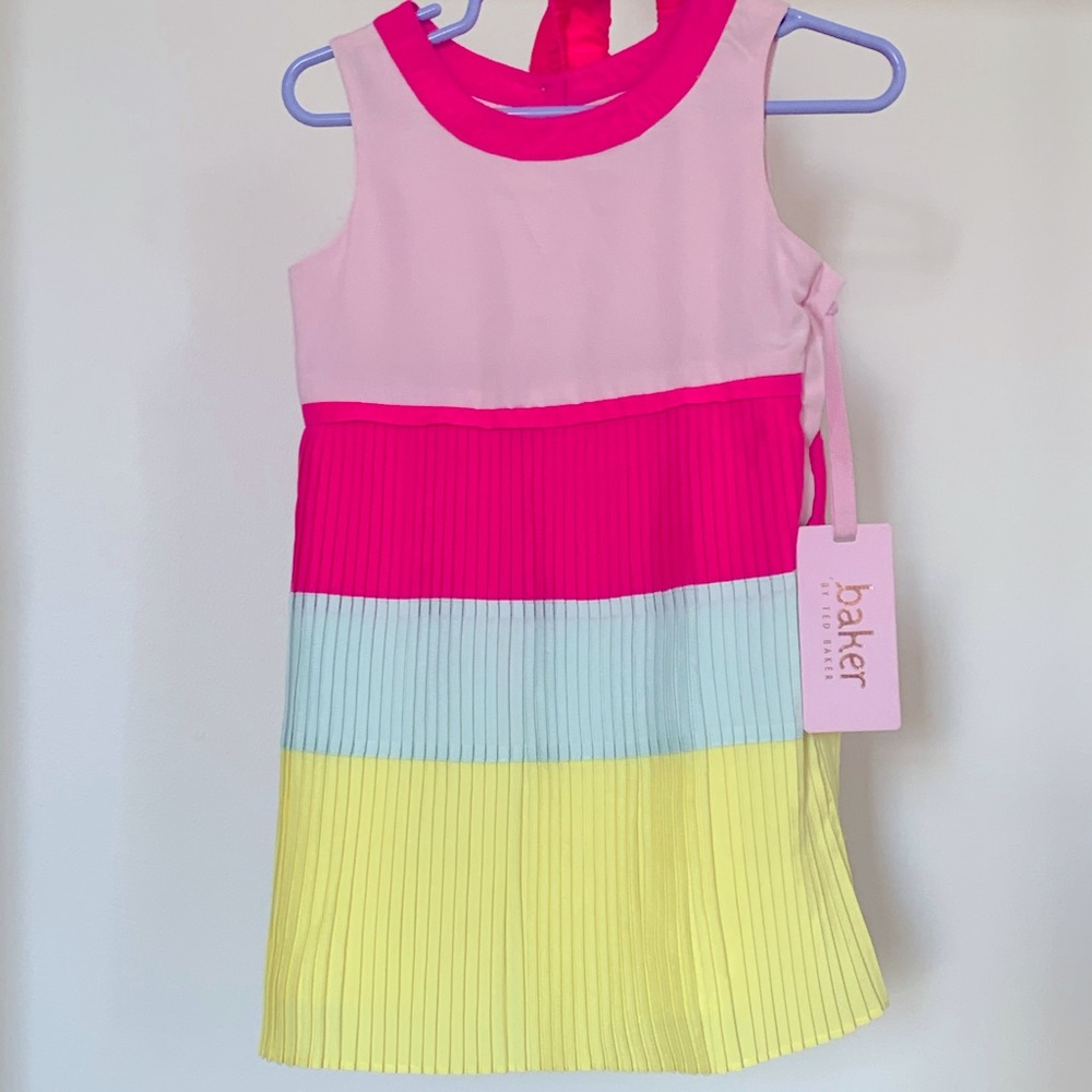 Ted Baker Multi Color Striped Dress with bloomers